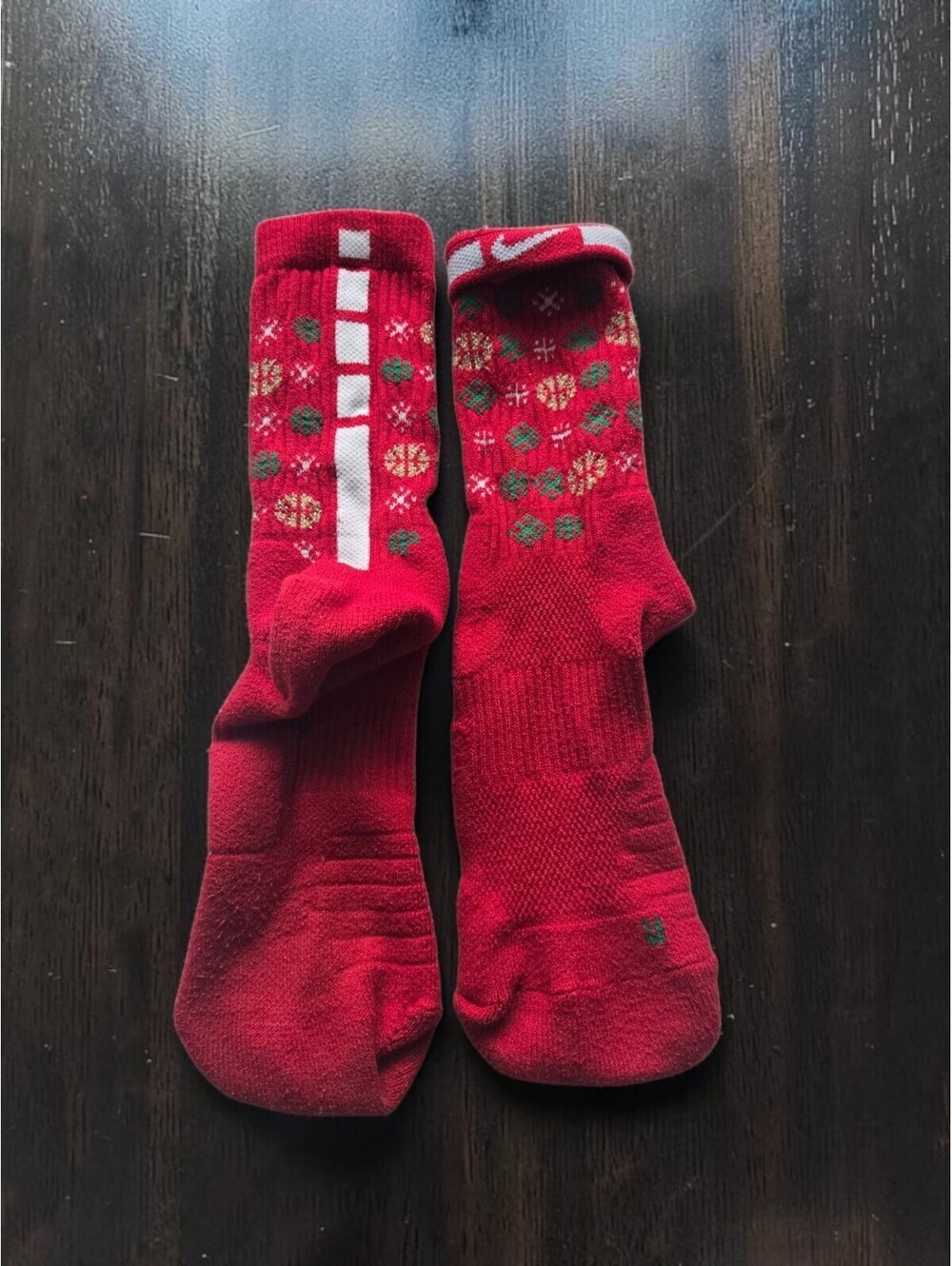 Nike Elite Christmas Crew Socks - Dri fit